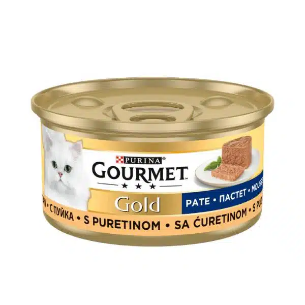 خرید کنسرو گربه گورمت گلد پته با طعم بوقلمون - Gourmet Turkey