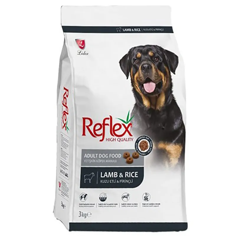 خرید غذای خشک سگ بالغ رفلکس با طعم بره و برنج - Reflex Adult Lamb & Rice